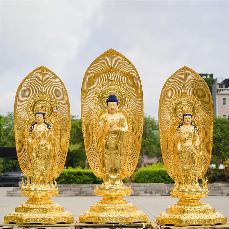 Estátua de Buda Bodhisattva Guanyin de cobre puro de Taiwan de 180 CM