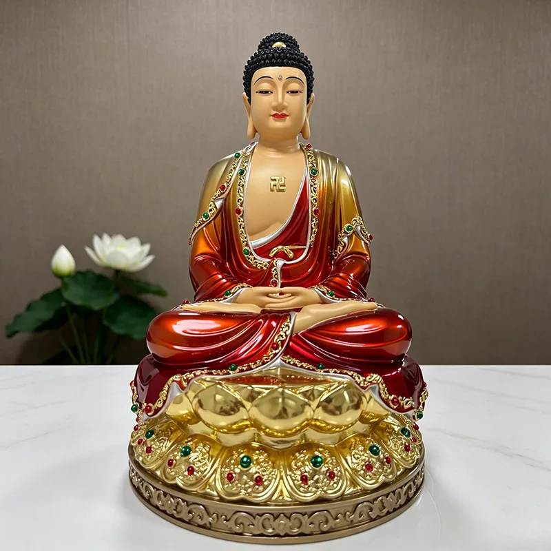 Como uma estátua do Buda Shakyamuni reflete a iluminação, o artesanato e a arte budista atemporal?