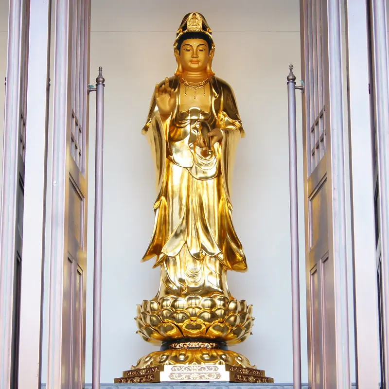 Estátua de 3 metros do Bodhisattva Guanyin para adoração