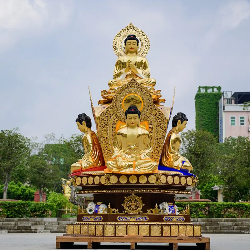 Estátua de Buda Avalokitesvara Prajnaparamita de cobre puro de 360 ​​CM