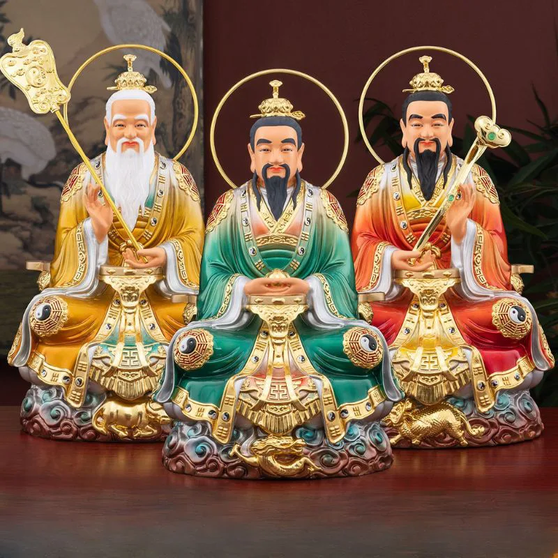 Conjunto de estátuas de bronze de San Qing Dao Zu