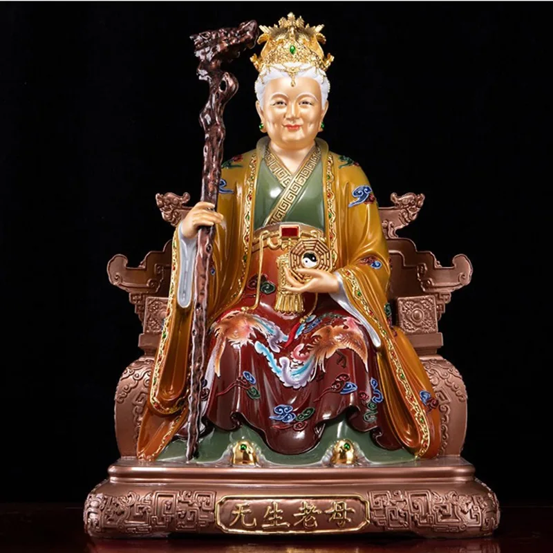 Estátua de latão da Deusa Taoísta Li Shan Laomu