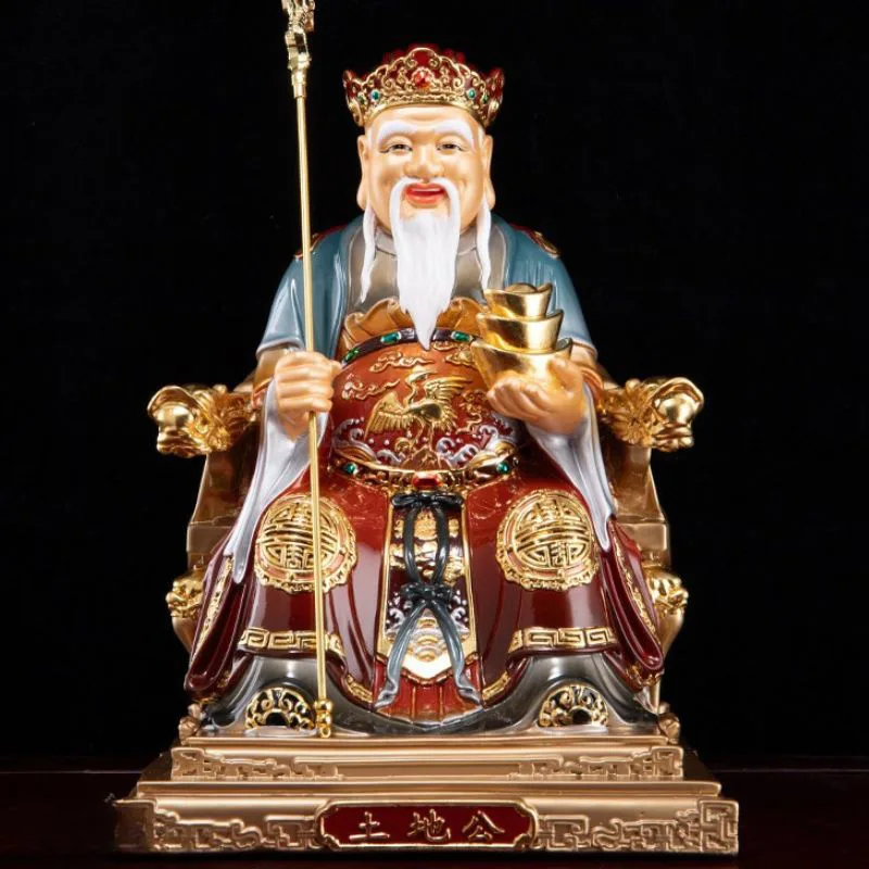 Estátua Imperial de Latão Refinado de Fude Zhengshen
